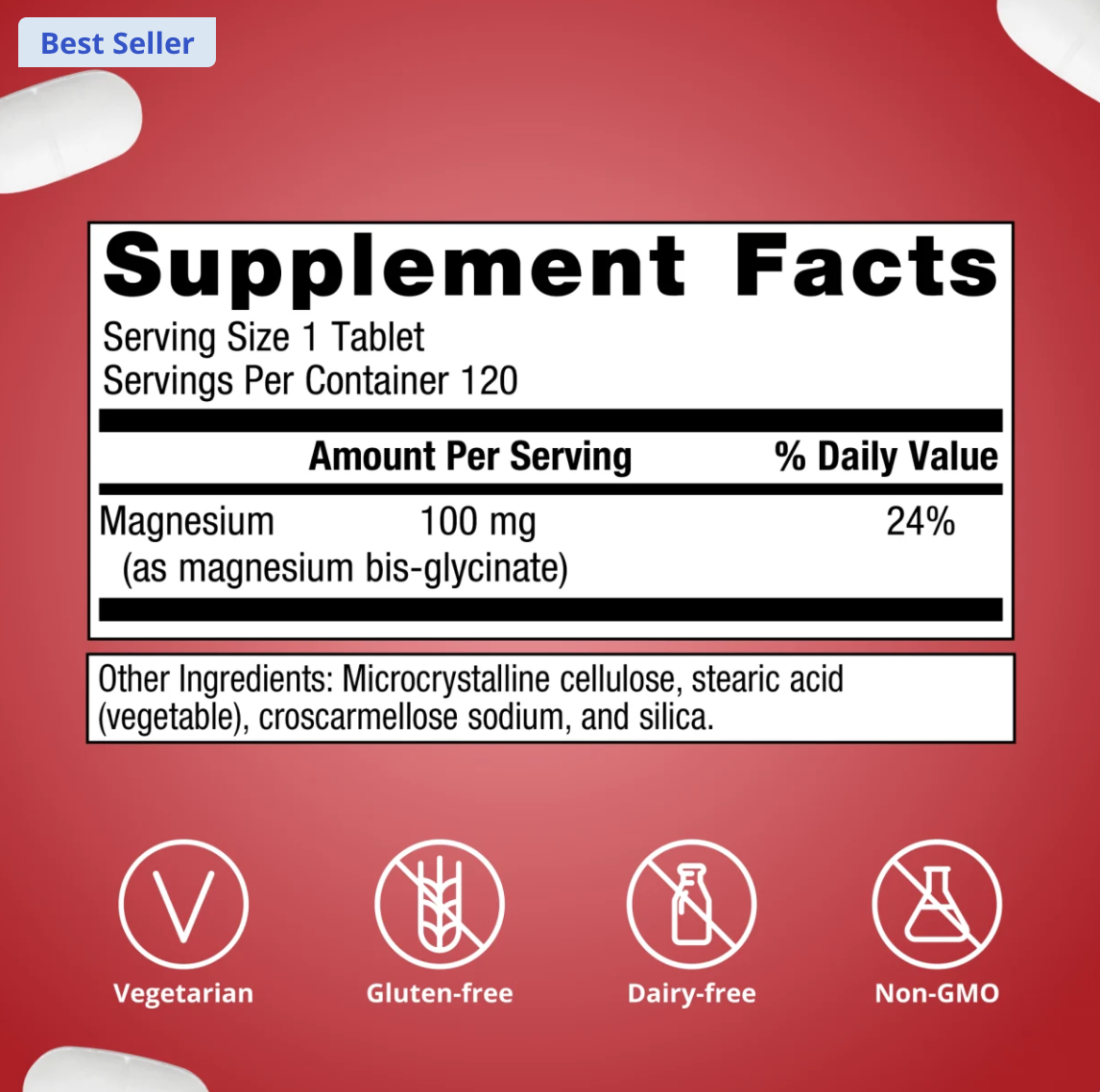 Metagenics Magnesium Glycinate 甘氨酸鎂補充配方 (120 粒)
